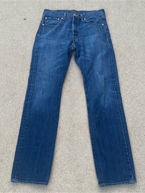 Levi's Men's 501 Button Fly 32x 34 Straight Jeans